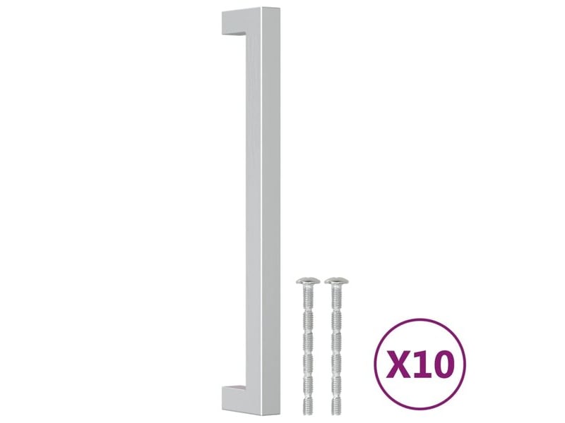  Poignée d'armoire vidaxl, 192 mm, argentée.  - Conforama C