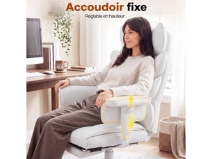 Fauteuil gaming   avec assise réglable en hauteur