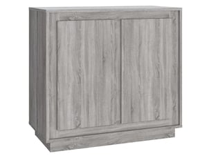 Buffet - bahut - meuble de rangement sonoma gris 80x34x75 cm bois d'ingénierie