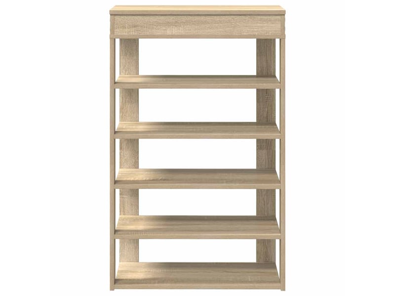  Meuble à chaussures, étagère à chaussures chêne sonoma 60x30x98 cm bois d'ingénierie  - Conforama D