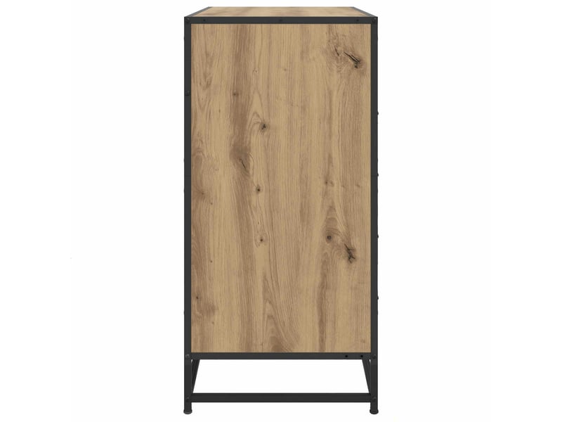  Armoire à tiroirs, commode 4-tiroir chêne artisanal 70x41x83,5 cm  - Conforama D