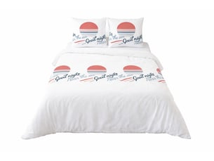 Parure de lit bord de mer - 240x220 blanc 240x220