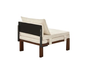 Canapé 2 places, transformable en lit, avec ports usb, avec coussins, en velours, coloris beige, l176 x p82 x h79 cm, gain de place