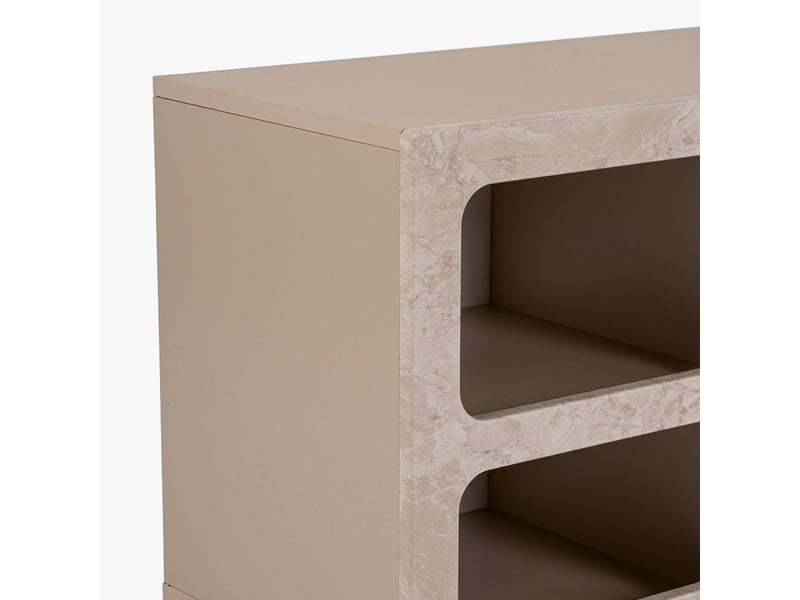  Meuble tv 7 niches beige  - Conforama E