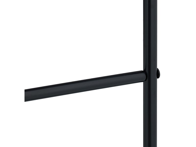  Échelle porte-serviettes décorative pratique 4 barres pour salle de bain chambre 160 x 40 x 5 cm en métal noir 13_0016932  - Conforama C