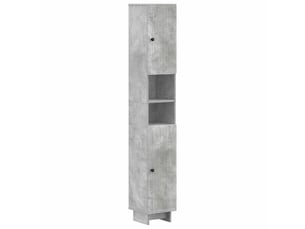 Colonne de salle de bain avec étagère ouverte ede gris béton