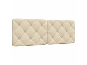 Coussin de tête de lit crème 140 cm tissu cf55942