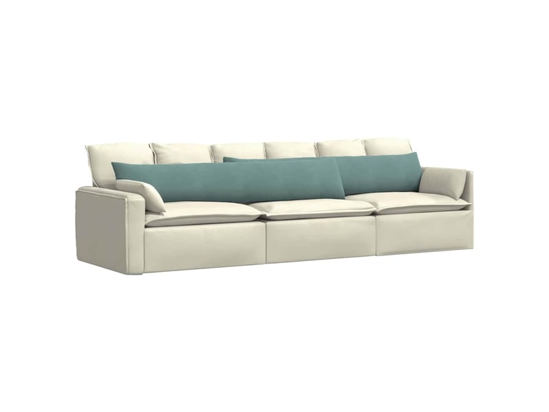  Lot de 2 coussins de canapé, coussins décoratifs vert mer 200 x 40 cm cf59211  - Conforama C