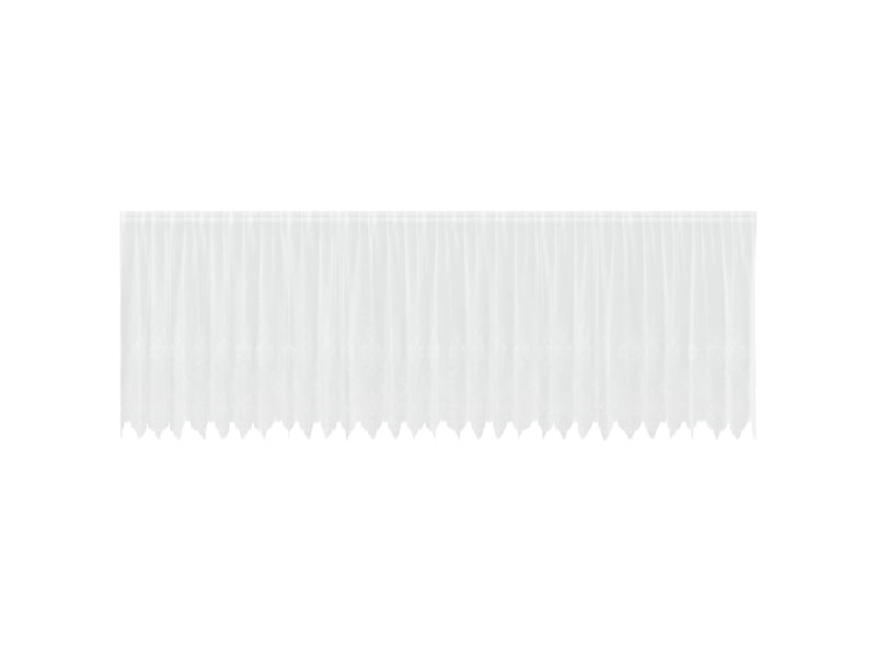 Rideau en dentelle, rideau ajouré, voilage blanc 160 x 750 cm polyester cf43688 - Conforama A