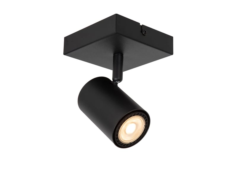 Plafonnier applique murale 1xgu10 40 w dimmable noir - lucide - amigo  - Conforama A