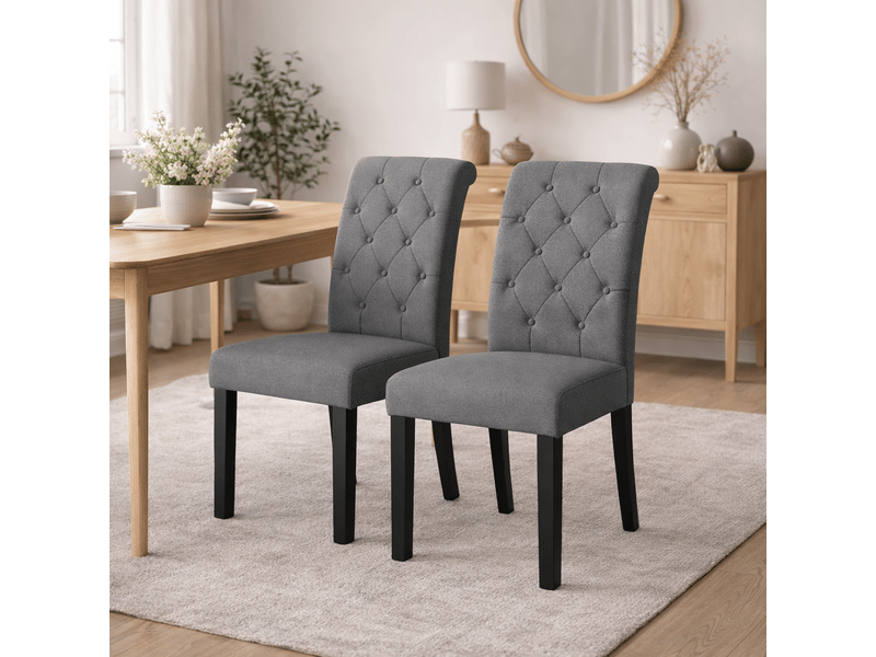  Lot de 2 chaises – confortables et élégantes – style moderne  - Conforama B
