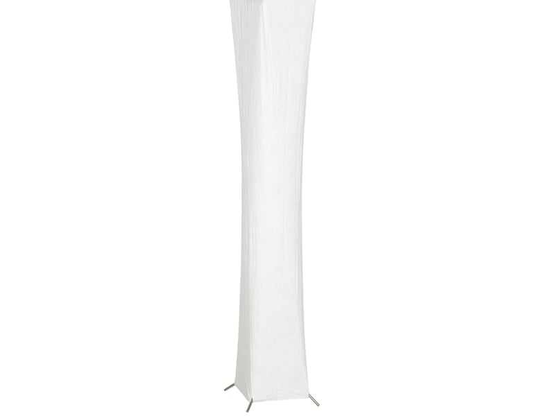  Lampe de pied avec abat-jour en papier, interrupteur au pied, 3 niveaux d'intensité, blanc  - Conforama A