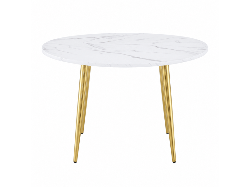  Table à manger ronde extensible ovale 107-137 cm diamètre table seule sans chaises  - Conforama A