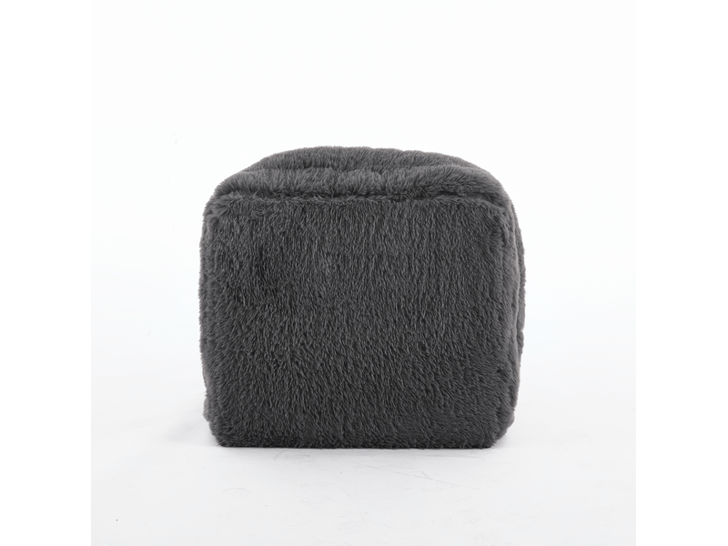 Canapé de sol convertible 1 place en tissu gris foncé, dossier réglable 5 positions pour se détendre à la maison - Conforama D