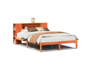 Lit 2 places 150x200 cm coloris marron