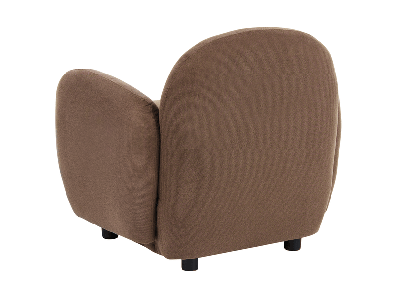 Fauteuil jule tissu marron - Conforama E