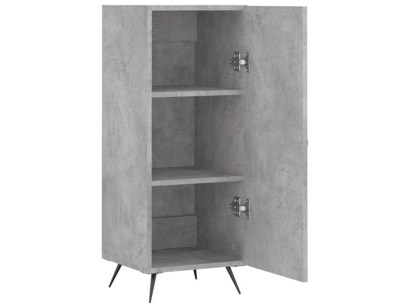  Buffet - bahut - meuble de rangement gris béton 34,5x34x90 cm bois d'ingénierie  - Conforama E