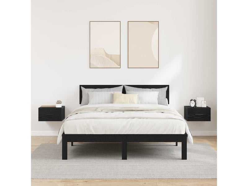  Lot de 2 table de chevet chambre 35 x 35 x 20 cm bois d'ingénierie shl5027  - Conforama D