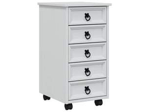 Caisson roulant de bureau avec tiroirs corona blanc shl4260