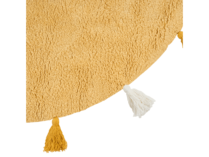 Tapis enfant kodinhi jaune ø 120 cm coton - Conforama E