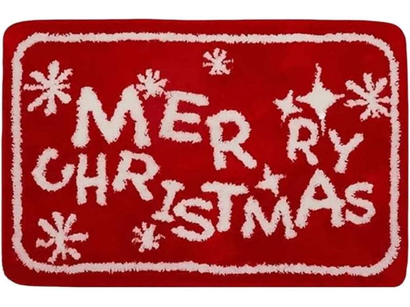  Paillasson de noel, tapis de sol de noël, tapis de noël paillassons, tapis de porte 40x60 cm, tapis maison entrée, motif de noël, noel decoration inte  - Conforama A