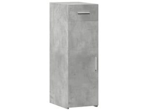 Buffet - bahut - meuble de rangement gris béton 30x42,5x93 cm bois d'ingénierie