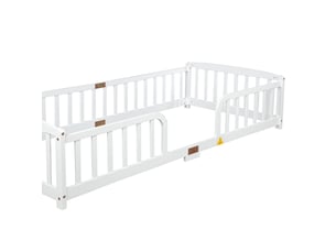 Lit simple 90x200 cm   Sol Morn coloris blanc