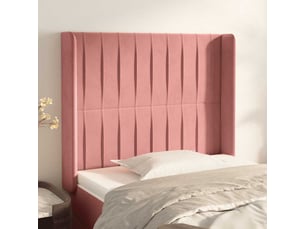 Tete de lit A poser largeur 93 cm   rose