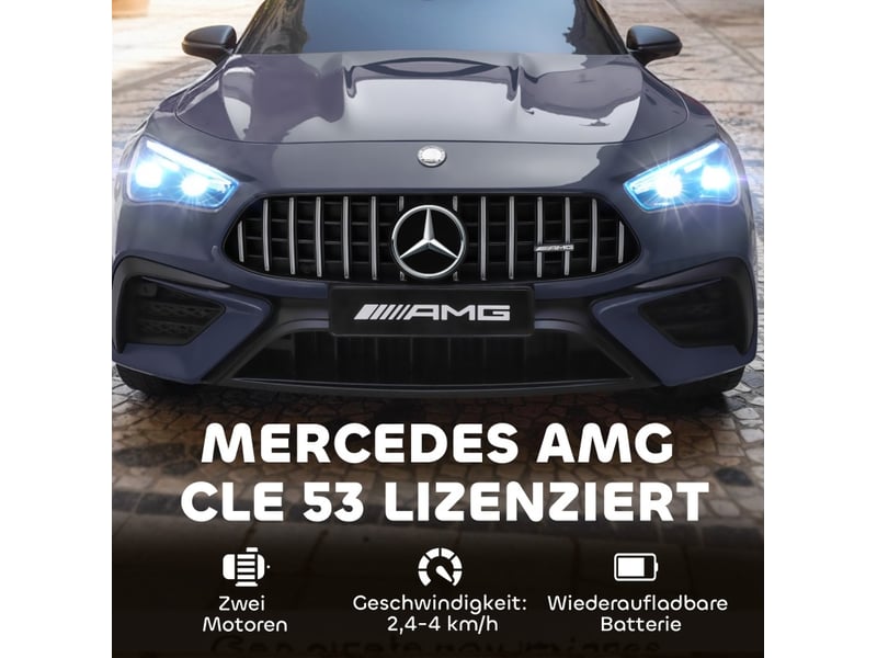  Voiture électrique enfant 99x55x43 cm avec télécommande mercedes-amg grise  - Conforama D