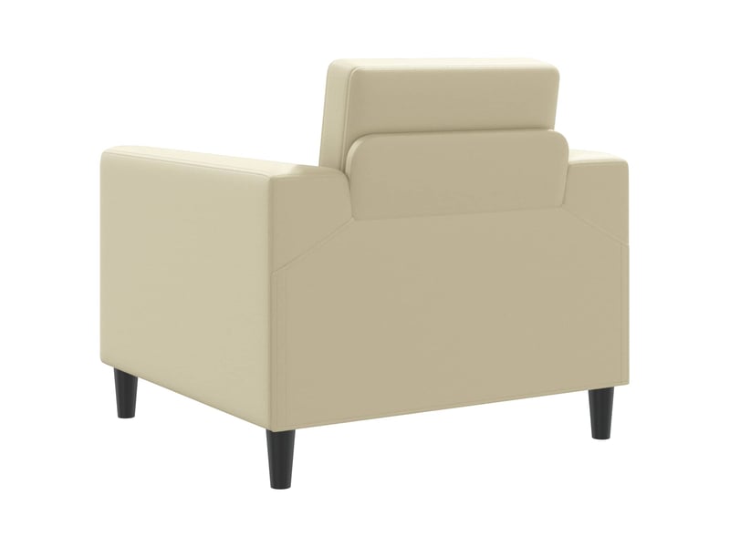 Vidaxl fauteuil crème simili cuir - Conforama E