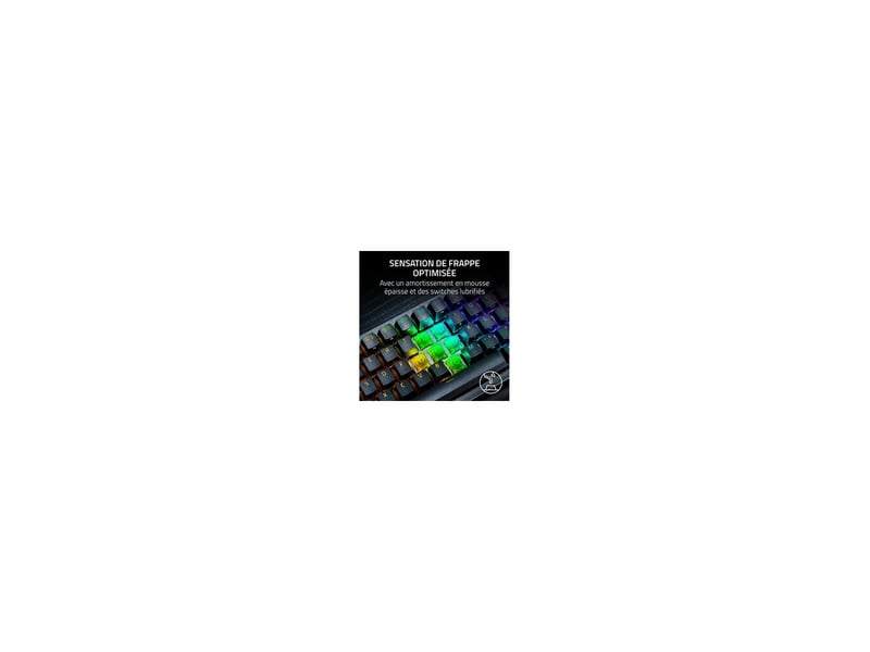  Clavier de jeu filaire azerty sans pavé numérique tenkeyless magnétique hall effect 8 000 hz rétroéclairage rgb 8306230 - Conforama E