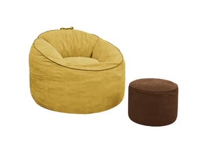 Fauteuil fixe <strong>MODENVIE</strong> <strong></strong> Tissu jaune vendu Par paire