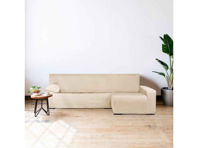 Housse de canapé apolo, méridienne mini, accoudoir long droit (vue de face) c00  - Conforama C