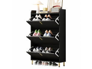 Buffet 3 porte(s)  0 tiroir(s) <strong></strong> <strong></strong> - 80 cm coloris noir 