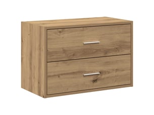 Commode 2 tiroir(s) <strong></strong> <strong></strong> coloris bois clair largeur 60 cm