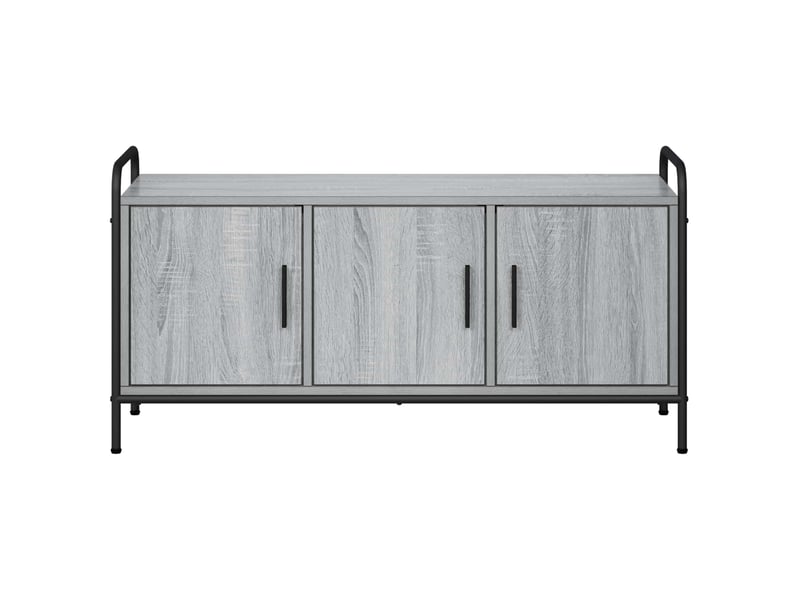  Meuble tv moderne, banc tv 79,5x33x50 cm sonoma gris bois d'ingénierie shl7527  - Conforama D