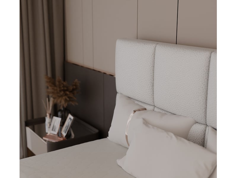  Lit coffre magnus - 140x200 cm - avec matelas et surmatelas - éco-cuir - blanc MAGNUS - Conforama D