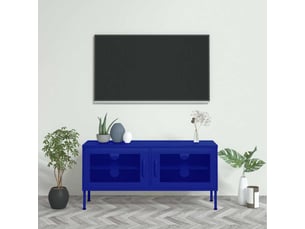 Meuble tv coloris bleu 105 cm <strong></strong>  <strong></strong>