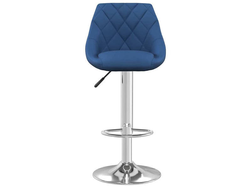  Tabouret de bar, chaise de bar bleu velours shl73155  - Conforama C