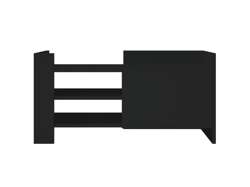  Meuble tv - banc tv - meuble de rangement noir 80x35x40 cm bois d’ingénierie  - Conforama D