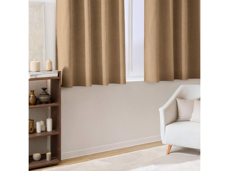  Rideau tamisant à œillets en velours chenille 140x180 cm  - Conforama C