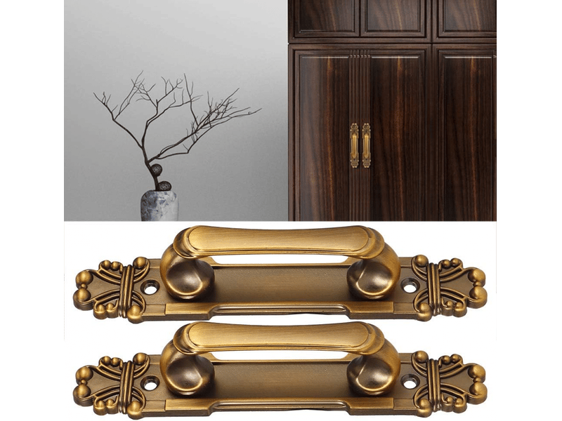  Poignées de porte vintage, poignées coulissantes pour meubles de grange, quincaillerie ancienne pour armoires de style européen  - Conforama B