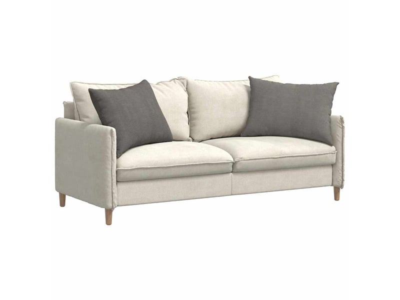  Lot de 2 coussins de canapé, coussins décoratifs gris clair 70 x 50 cm cf59074  - Conforama C