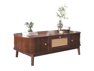 Table basse rectangulaire coloris naturel <strong></strong> <strong></strong>