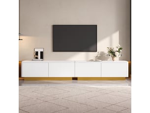 Meuble tv coloris blanc 200 cm <strong></strong>  <strong>Bliss Lite</strong>