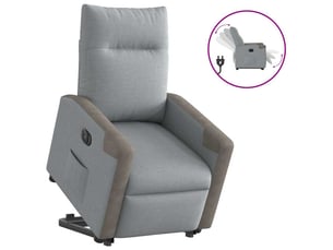 Fauteuil relax électrique <strong></strong> Tissu argenté