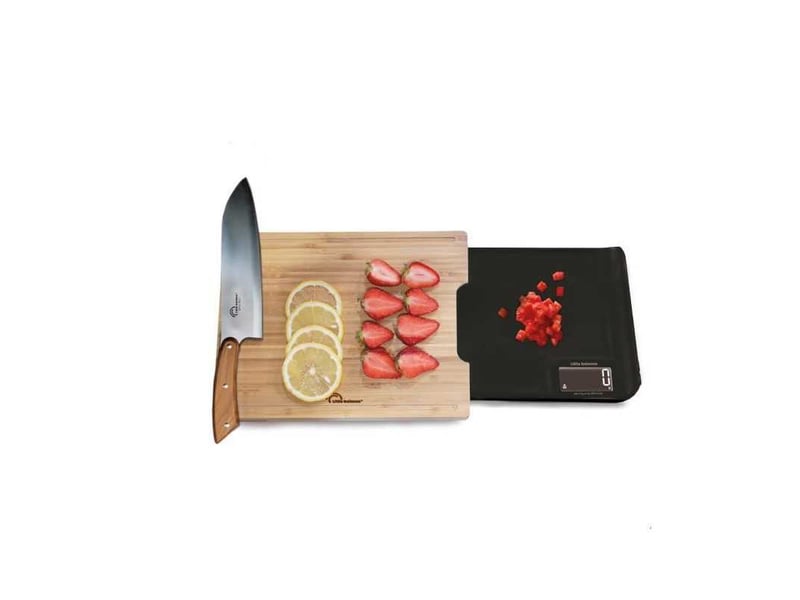  Balance de cuisine 3 en 1 chef 5 trio usb 8399 avec plateau bambou 5 kg graduation 1 g écran numérique LIT3760240783992 - Conforama A