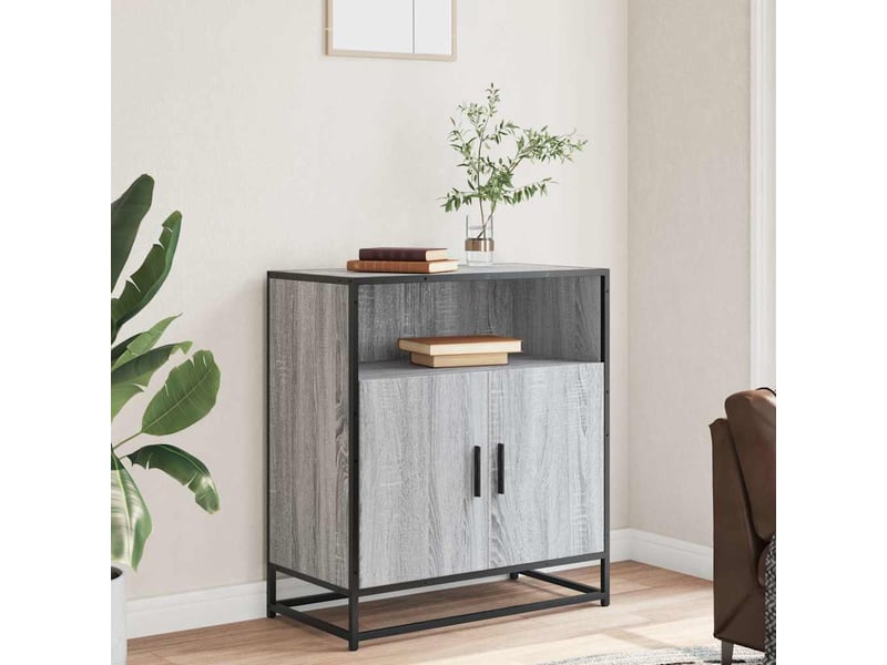  Buffet - bahut - meuble de rangement sonoma gris 68x35x76 cm bois d'ingénierie  - Conforama C