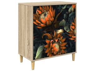 Commode 1 tiroir(s) <strong></strong> <strong></strong> coloris bois clair largeur 66 cm