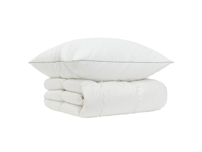  Ensemble de couette 90 % en duvet d’oie fulda 2 pcs - duvet 152 x 203 cm  - Conforama A